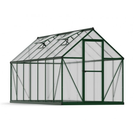 Canopia Mythos Twin-Wall Polycarbonate Garden Greenhouse 426x185x208 cm Green
