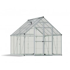 Canopia Balance Hybrid-Gartengewächshaus aus Polycarbonat 247x244x229 cm Silber