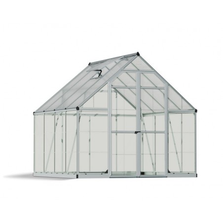 Canopia Balance Hybrid Polycarbonate Garden Greenhouse 247x244x229 cm Silver