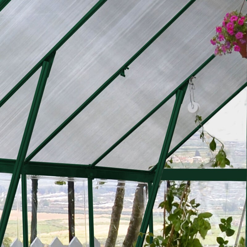 Canopia Balance Hybrid-Gartengewächshaus aus Polycarbonat 247 x 244 x 229 cm grün
