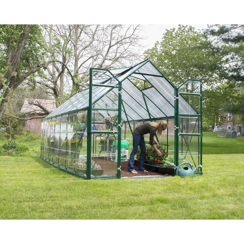 Canopia Balance Hybrid Garden Greenhouse in Polycarbonate 487X244X229 cm Green Canopia Balance Hybrid Garden Greenhouse in Polycarbonate 487X244X229 cm Green