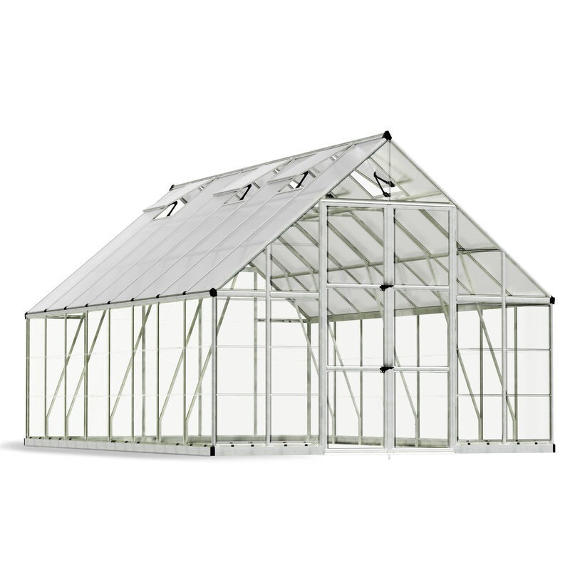 Canopia Balance Hybrid Polycarbonate Garden Greenhouse 484x304x257 cm Silver Canopia Balance Hybrid Polycarbonate Garden Greenhouse 484x304x257 cm Silver