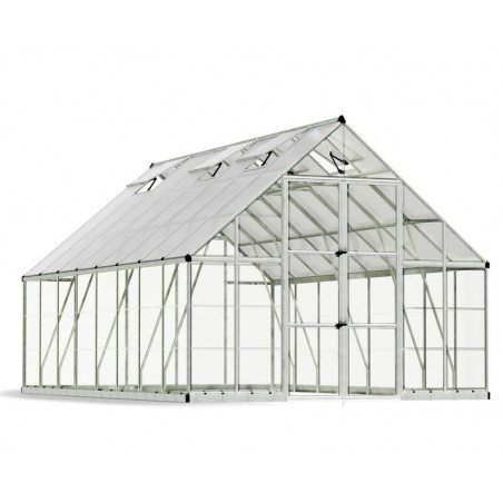 Canopia Balance Hybrid Polycarbonate Garden Greenhouse 484x304x257 cm Silver