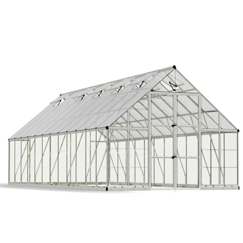 Canopia Balance Hybrid-Gartengewächshaus aus Polycarbonat 724x304x257 cm Silber Canopia Balance Hybrid-Gartengewächshaus aus Polycarbonat 724x304x257 cm Silber