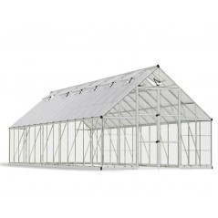Canopia Balance Hybrid-Gartengewächshaus aus Polycarbonat 844x304x257 cm Silber