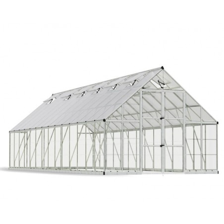 Canopia Balance Hybrid-Gartengewächshaus aus Polycarbonat 844x304x257 cm Silber