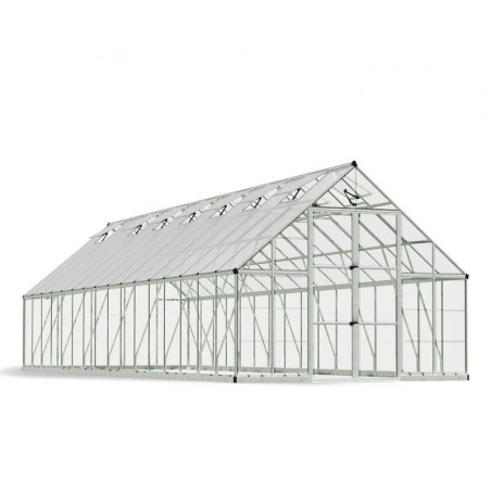Canopia Balance Hybrid-Gartengewächshaus aus Polycarbonat 964x304x257 cm Silber