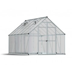 Canopia Essence Doppelsteg-Gartengewächshaus aus Polycarbonat 367x244x229 cm Silber