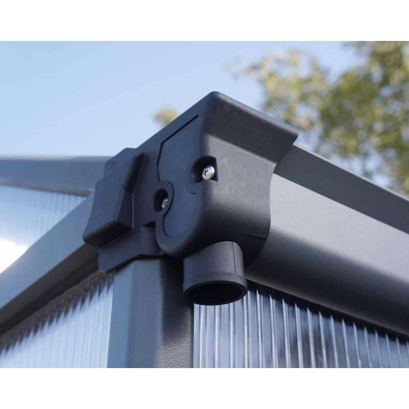 Canopia Glory Gartengewächshaus aus hochwertigem Polycarbonat, 244 x 195 x 251 cm