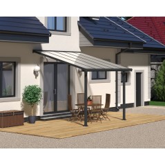 Canopia Olympia Terrassenüberdachung aus Aluminium 3x3 m Grau