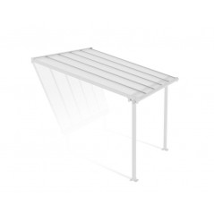 Canopia Olympia-Anbaupergola aus Aluminium, 3 x 3 m, Weiß