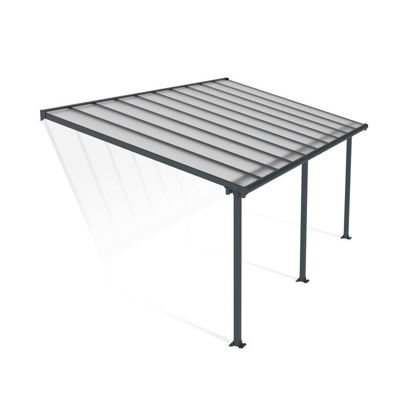 Canopia Olympia Patio Cover in Aluminium 3x6.2 m Grey Canopia Olympia Patio Cover in Aluminium 3x6.2 m Grey