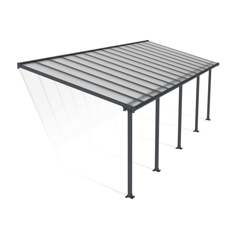 Canopia Olympia Patio Cover in Aluminium 3x8.6 m Grey Canopia Olympia Patio Cover in Aluminium 3x8.6 m Grey