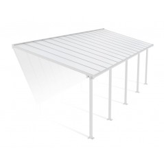 Canopia Olympia Terrassenüberdachung aus Aluminium 3x8.6 m Weiß