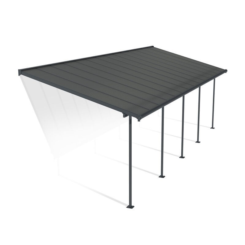 Canopia Capri Terrassenüberdachung aus Aluminium 3x8.6 m Grau Canopia Capri Terrassenüberdachung aus Aluminium 3x8.6 m Grau