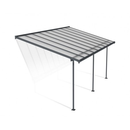 Canopia Sierra Terrassenüberdachung aus Aluminium 3x5.6 m Grau