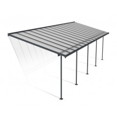 Canopia Sierra Terrassenüberdachung aus Aluminium 3x9.2 m Grau