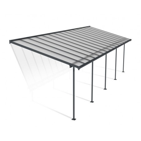 Canopia Sierra Terrassenüberdachung aus Aluminium 3x9.2 m Grau