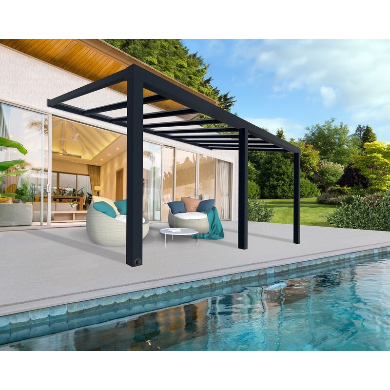 Canopia Stockholm Terrassenüberdachung aus Aluminium 3.4x6 m Canopia Stockholm Terrassenüberdachung aus Aluminium 3.4x6 m