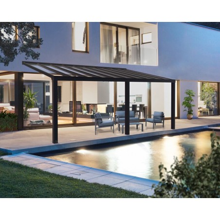 Canopia Stockholm Terrassenüberdachung aus Aluminium 3.4x7.3 m