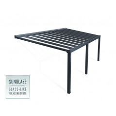 Canopia Stockholm Terrassenüberdachung aus Aluminium 3.4x8 m
