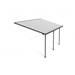 Canopia Feria Patio Cover in Aluminium 3x5.5 m Grey