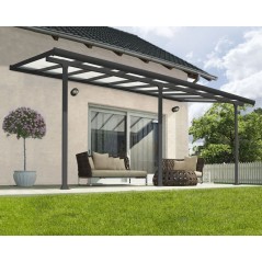 Canopia Feria Terrassenüberdachung aus Aluminium 3x5.5 m Grau