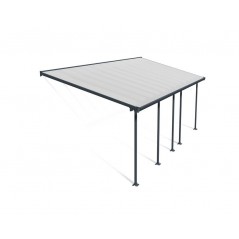 Canopia Feria Patio Cover in Aluminium 3x7.3 m Grey