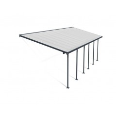 Canopia Feria Patio Cover in Aluminium 3x8.5 m Grey