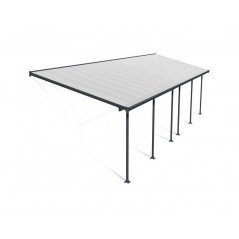 Canopia Feria Terrassenüberdachung aus Aluminium 3x9.7 m Grau