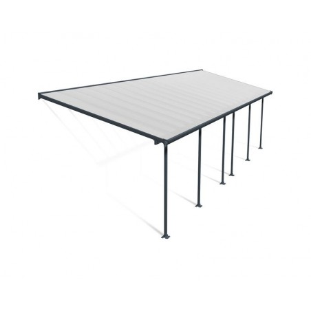 Canopia Feria Terrassenüberdachung aus Aluminium 3x9.7 m Grau