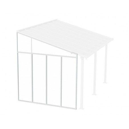 Canopia 3 m Seitenwand für Terrassenüberdachung Weiß