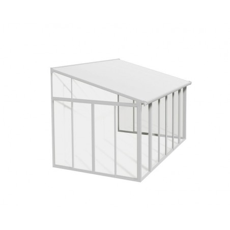 Canopia San Remo Solarium Kit in Aluminium 3x4.4 m White