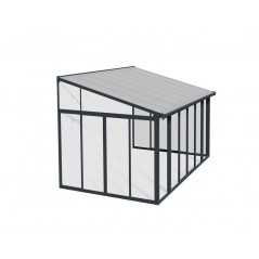 Canopia San Remo Solarium Kit in Aluminium 3x4.4 m Grey