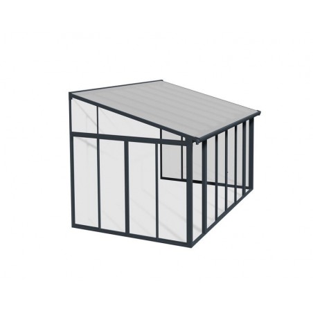 Canopia San Remo Wintergarten aus Aluminium 3x4.4 m Grau