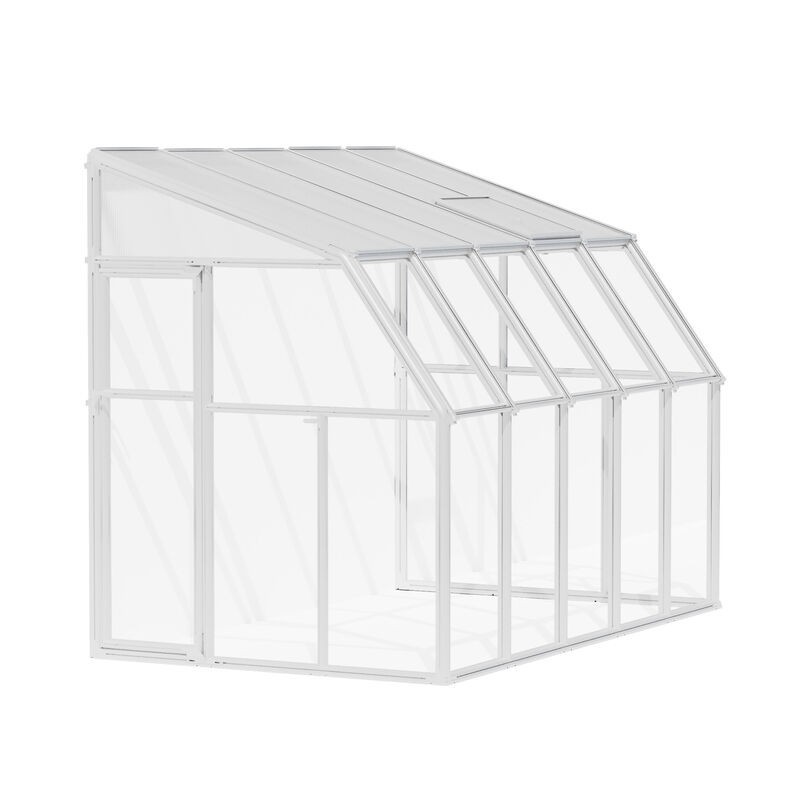 Canopia Sun Room Wintergarten aus Polycarbonat 2x3.2 m Weiß Canopia Sun Room Wintergarten aus Polycarbonat 2x3.2 m Weiß