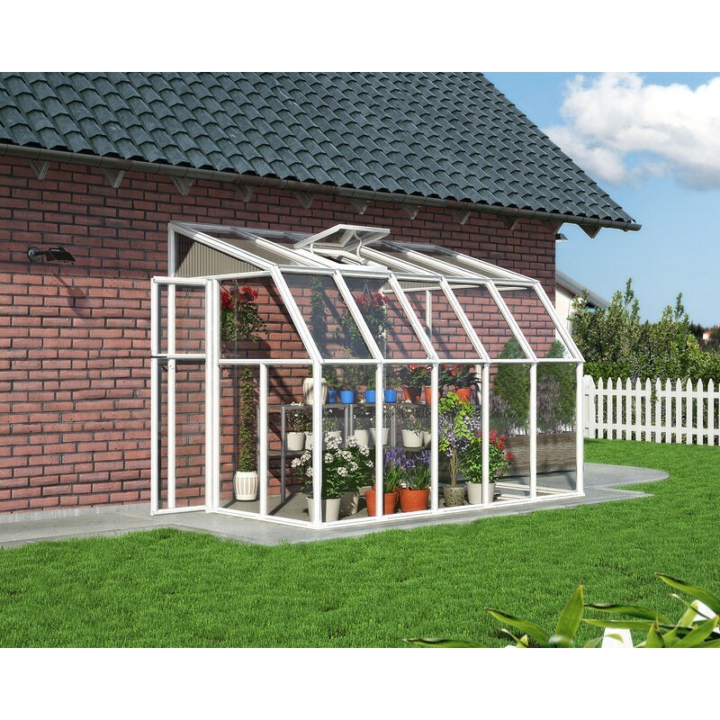 Canopia Sun Room Wintergarten aus Polycarbonat 2x3.2 m Weiß Canopia Sun Room Wintergarten aus Polycarbonat 2x3.2 m Weiß
