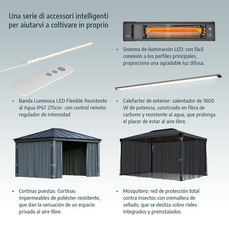 Canopia Sun Room Wintergarten aus Polycarbonat 2x3.2 m Weiß Canopia Sun Room Wintergarten aus Polycarbonat 2x3.2 m Weiß