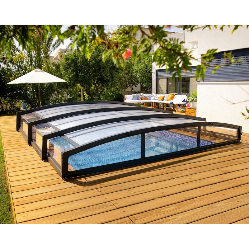 Canopia Majorca Telescopic Pool Enclosure in Polycarbonate and Aluminium 6x4 m Canopia Majorca Telescopic Pool Enclosure in Polycarbonate and Aluminium 6x4 m
