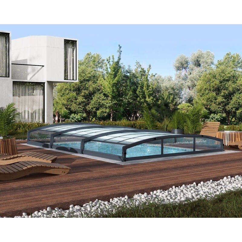 Canopia Majorca Telescopic Pool Enclosure in Polycarbonate and Aluminium 8x4 m Canopia Majorca Telescopic Pool Enclosure in Polycarbonate and Aluminium 8x4 m