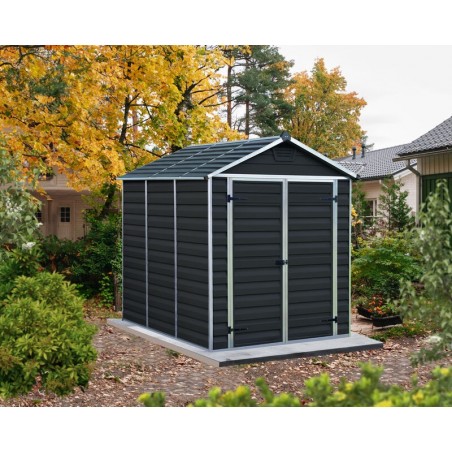 Canopia Skylight Gerätehaus aus Polycarbonat 229x185x217 cm Dunkelgrau