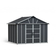 Canopia Yukon Polycarbonate Garden Shed 271x332x252 cm Grey