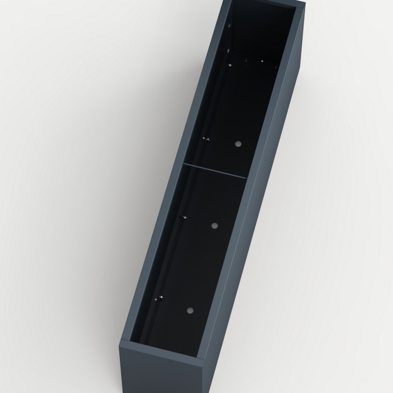 Herstera Pflanzkübel PLANTER 30 aus Metall Anthrazit 150x30x50 cm