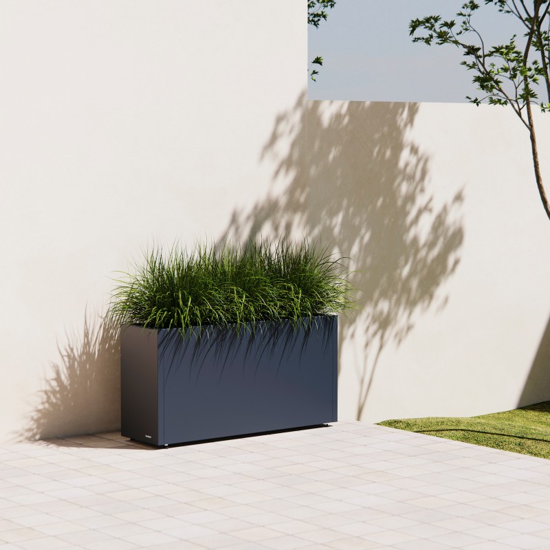 Herstera Pflanzkübel PLANTER 30 aus Metall Anthrazit 100x30x50 cm