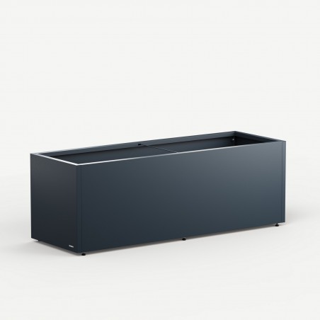 Herstera Pflanzkübel PLANTER 50 aus Metall Anthrazit 150x50x50 cm