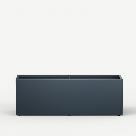 Herstera Pflanzkübel PLANTER 50 aus Metall Anthrazit 150x50x50 cm