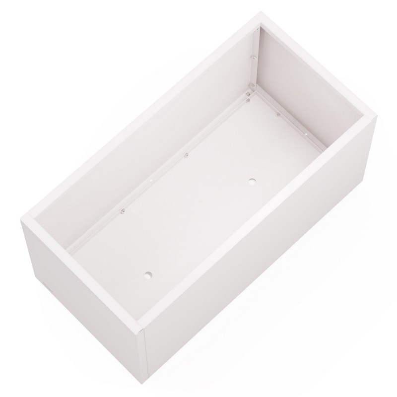 Herstera Pflanzkübel PLANTER 50 aus Metall Weiß 100x50x50 cm