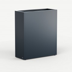Hoher Herstera Pflanzkübel PLANTER DIVIDER 40 aus Metall Anthrazit 100x40x115 cm