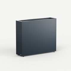Hoher Herstera Pflanzkübel PLANTER DIVIDER 25 aus Metall Anthrazit 100x25x80 cm
