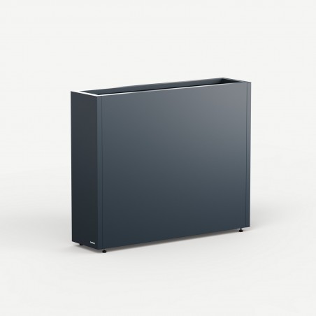 Hoher Herstera Pflanzkübel PLANTER DIVIDER 25 aus Metall Anthrazit 100x25x80 cm